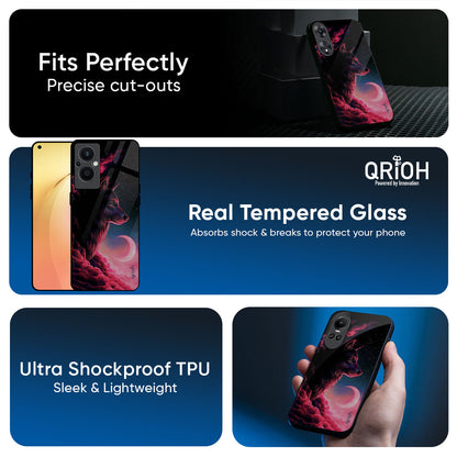 Moon Wolf Glass Case for Oppo K13 Turbo Pro 5G