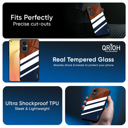 Bold Stripes Glass Case for Oppo K13 Turbo Pro 5G