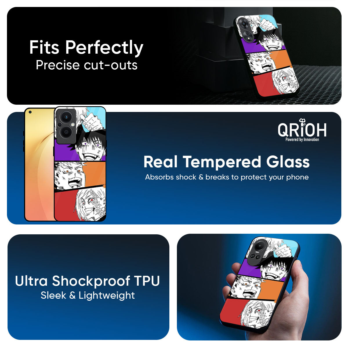 Anime Sketch Glass Case for Oppo K13 Turbo Pro 5G