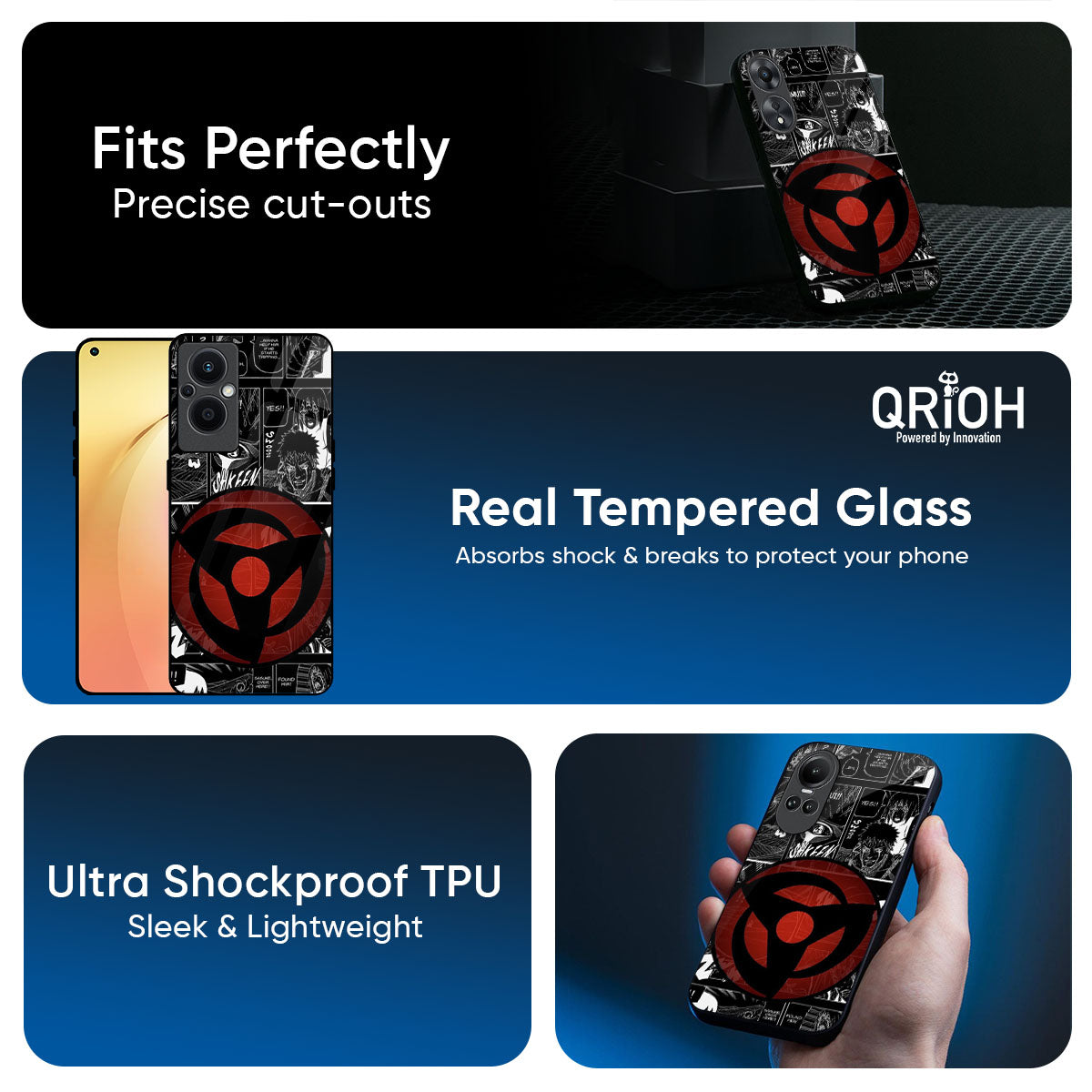 Sharingan Glass Case for Oppo K13 Turbo Pro 5G