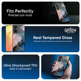 Marble Ink Abstract Glass Case for Oppo F31 Pro 5G