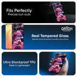 Electroplated Geometric Marble Glass Case for Oppo Reno14 5G