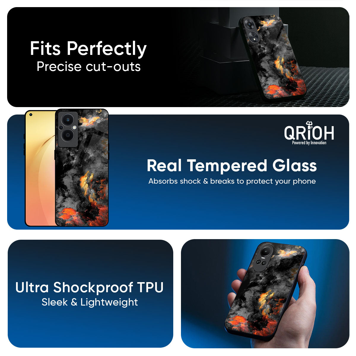 Lava Explode Glass Case for Oppo K13 Turbo Pro 5G