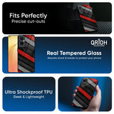 Soft Wooden Texture Glass Case for Oppo Reno14 5G