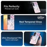 Elegant Floral Glass Case for Oppo Reno15 Pro 5G