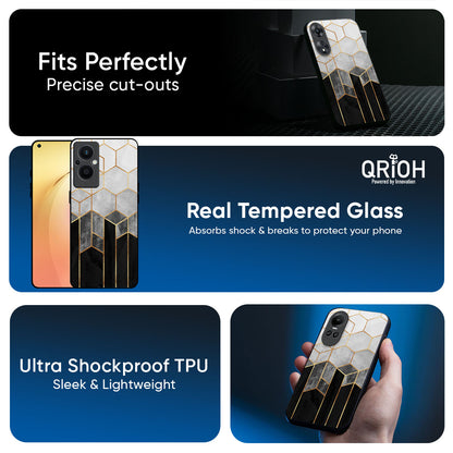 Tricolor Pattern Glass Case for Oppo K13 Turbo Pro 5G