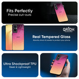 Geometric Pink Diamond Glass Case for Oppo A6 Pro 5G
