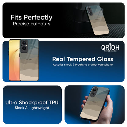 Abstract Mountain Pattern Glass Case for Oppo Find X9