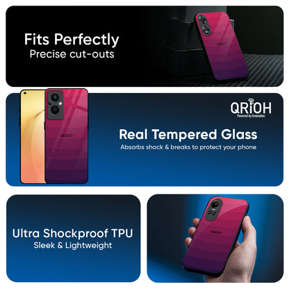 Wavy Pink Pattern Glass Case for Oppo K13 Turbo Pro 5G