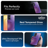 Ultraviolet Gradient Glass Case for Oppo Reno13 5G