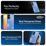 Vibrant Blue Texture Glass Case for Oppo F31 Pro 5G