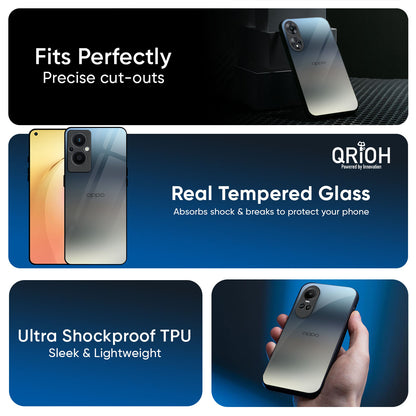 Tricolor Ombre Glass Case for Oppo Reno14 5G