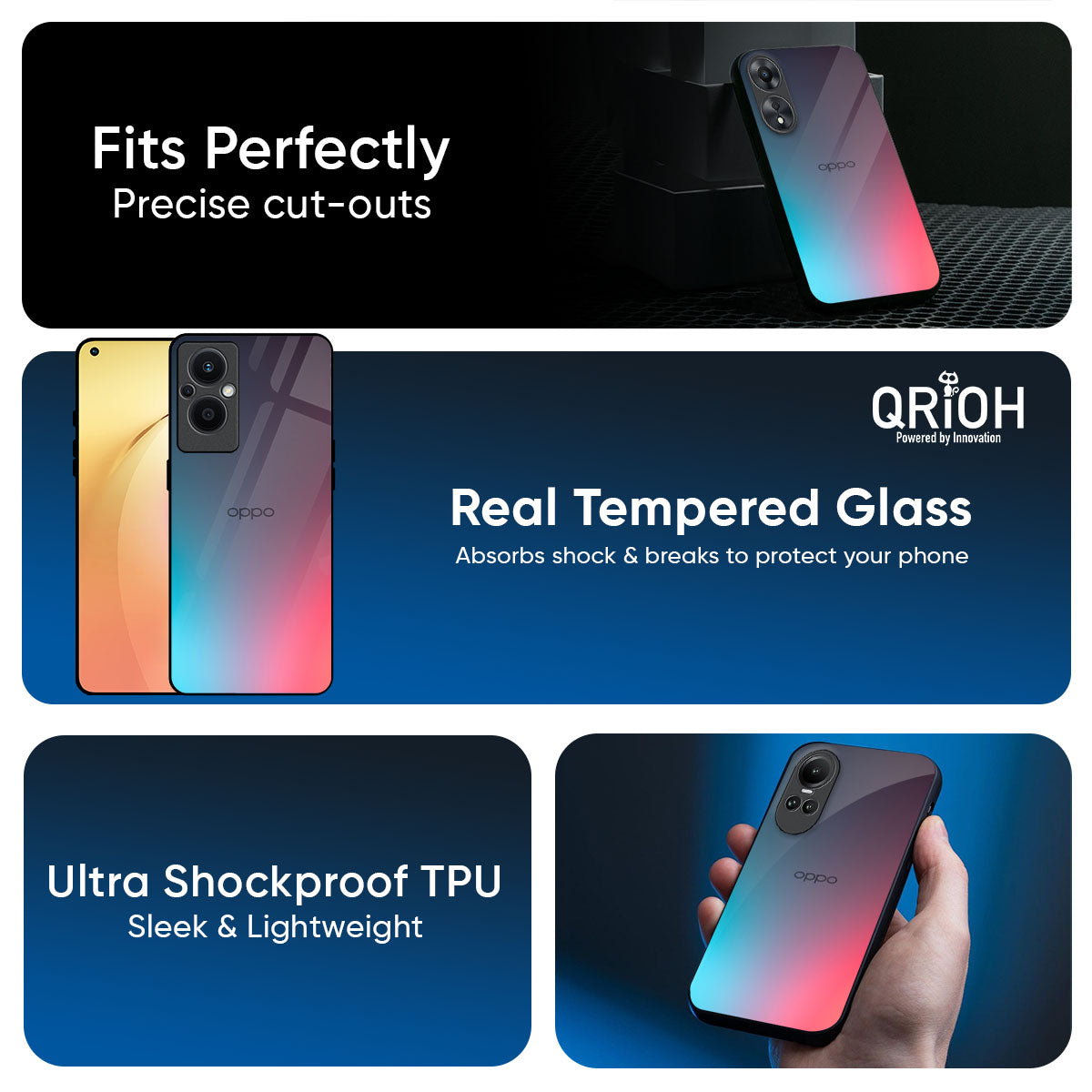 Rainbow Laser Glass Case for Oppo K13 Turbo Pro 5G