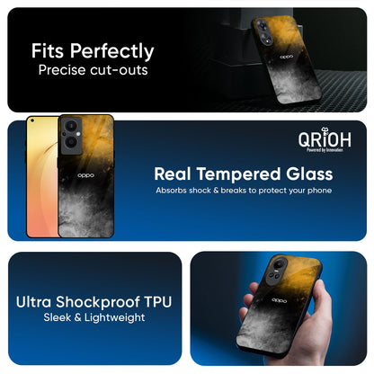 Gold Gradient Glass Case for Oppo K13 Turbo Pro 5G