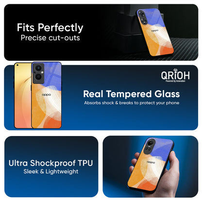 Creative Canvas Glass Case for Oppo Reno15c 5G