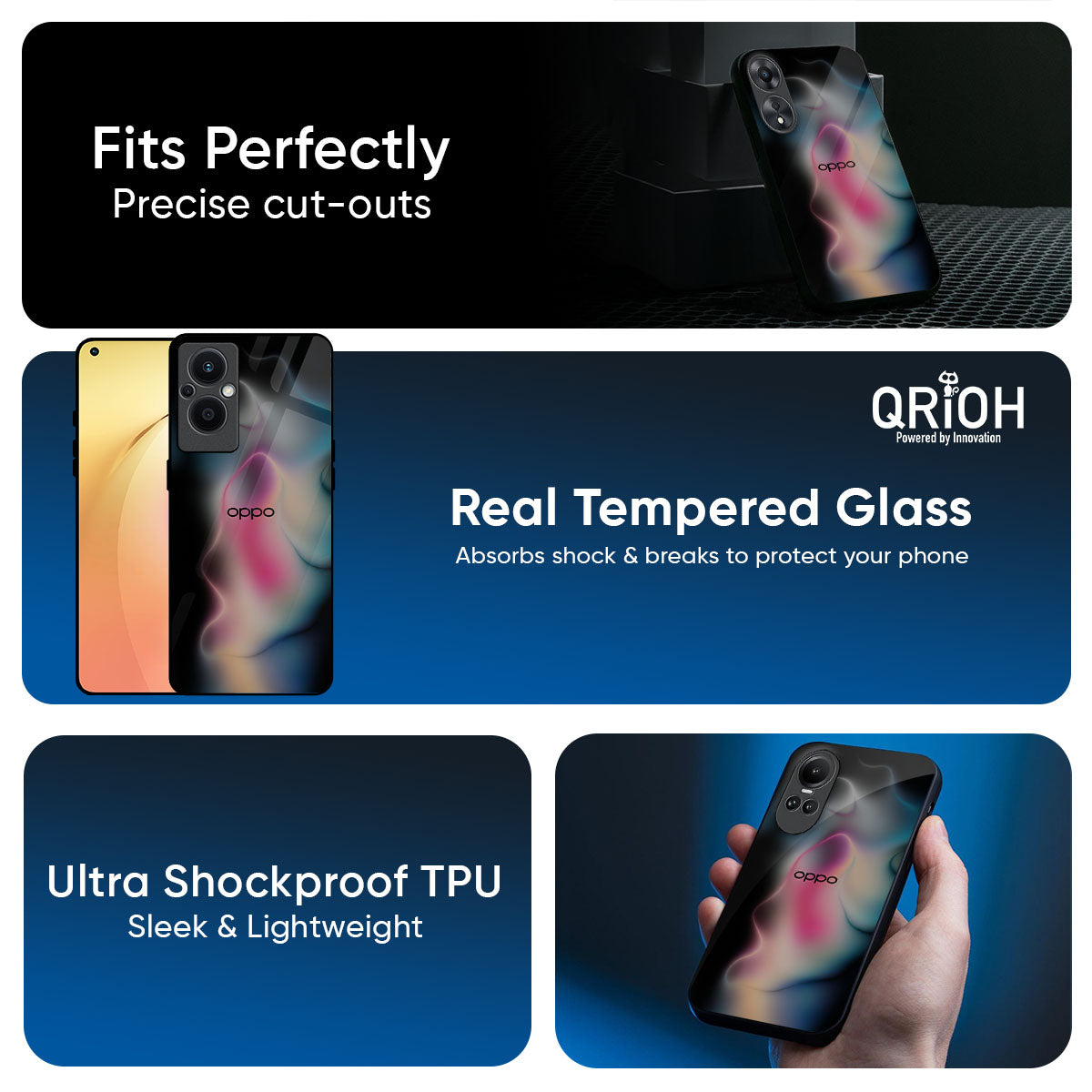Colorful Palette Glass Case for Oppo Reno14 5G