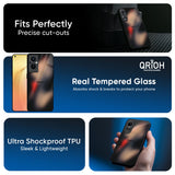 Dark Gradient Glass Case for Oppo Reno13 5G