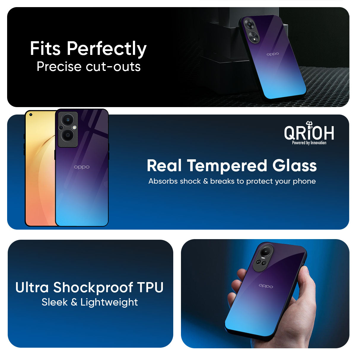 Dark Ocean Glass Case for Oppo K13 Turbo Pro 5G