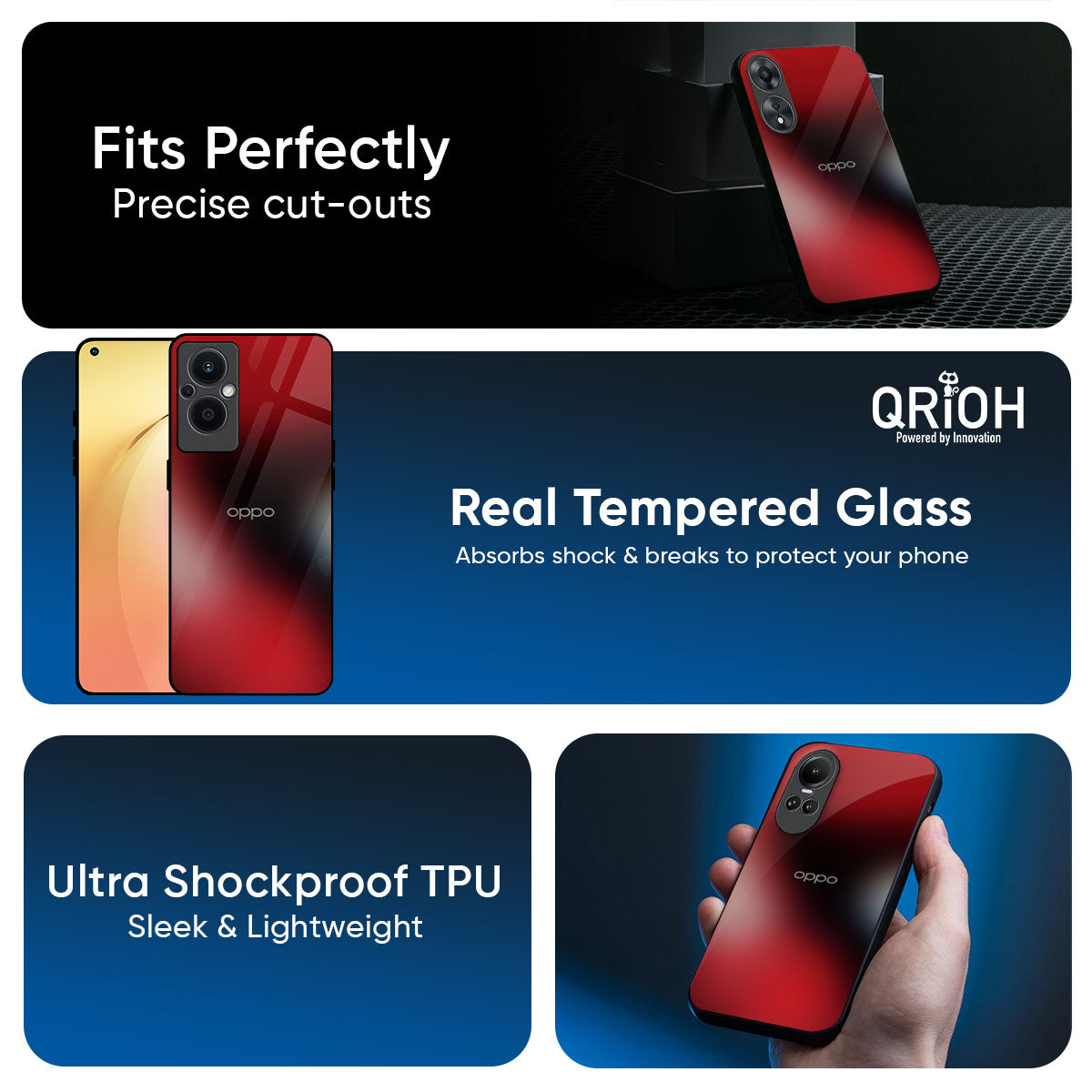 Red Garnet Glass Case for Oppo K13 Turbo Pro 5G