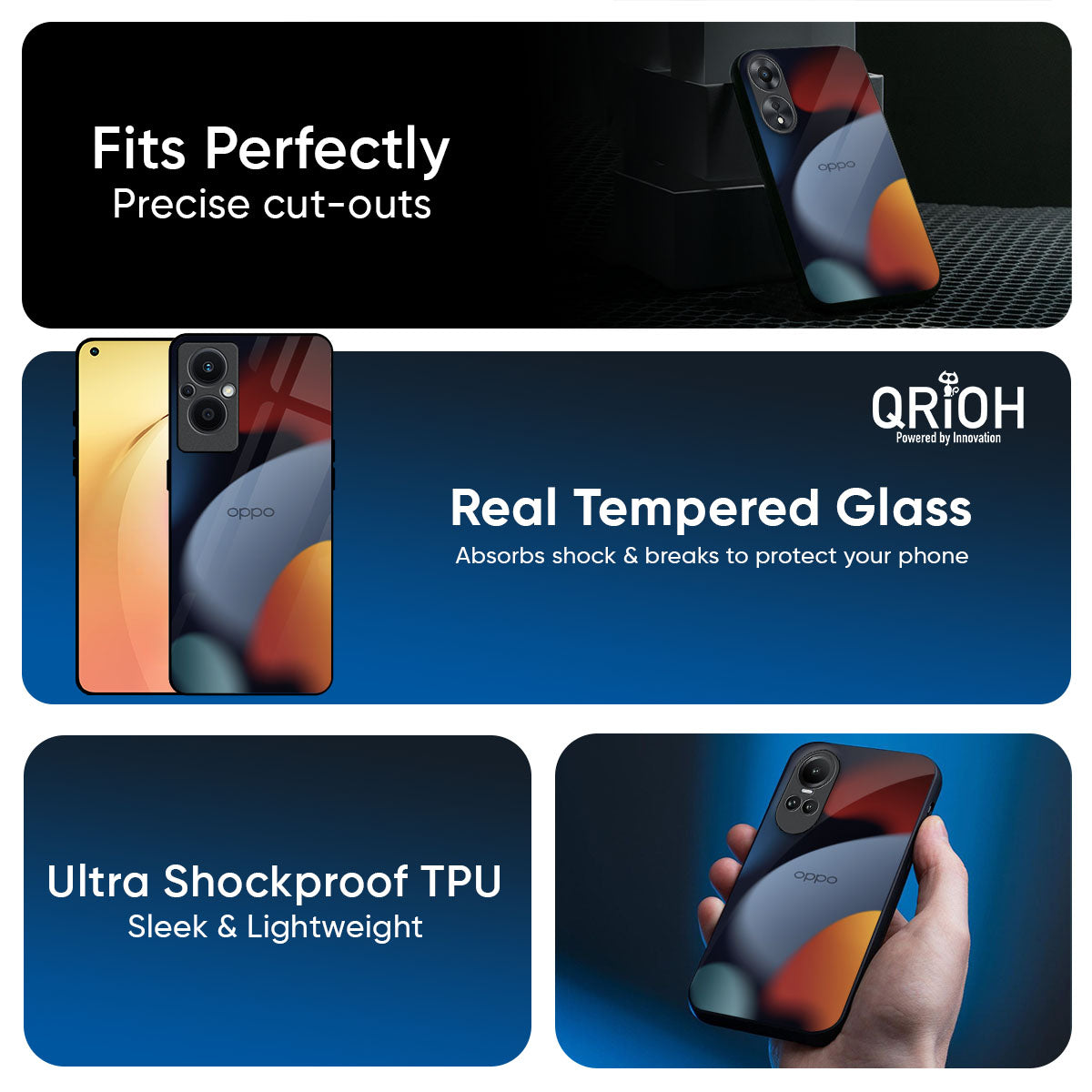 Acrylic Stones Glass Case for Oppo A6 Pro 5G