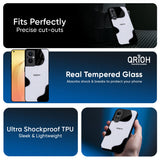 Wheat Cream Wavy Glass Case for Oppo A6 Pro 5G