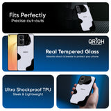 Wheat Cream Wavy Glass Case for Oppo F31 Pro 5G