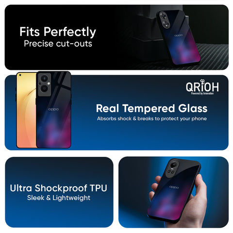 Pink Smudge Glass Case for Oppo Reno13 Pro 5G