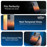 Aesthetic Orange Glass Case for Oppo K13 Turbo Pro 5G