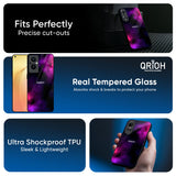 Pink Galaxy Glass Case for Oppo A6 Pro 5G
