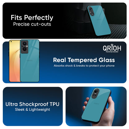 Oceanic Turquiose Glass Case for Oppo K13 Turbo Pro 5G