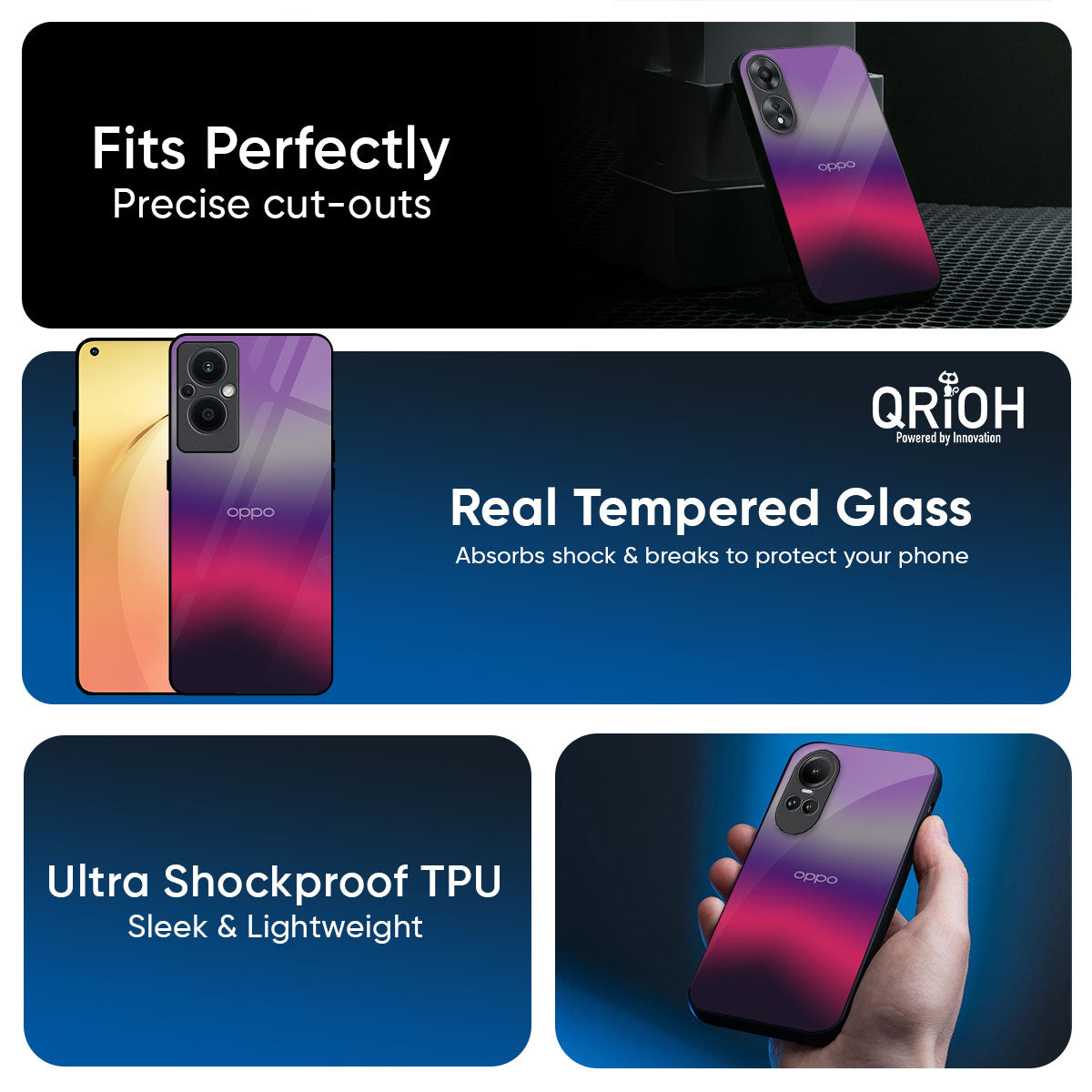 Pink Horizon Glass Case for Oppo K13 Turbo Pro 5G