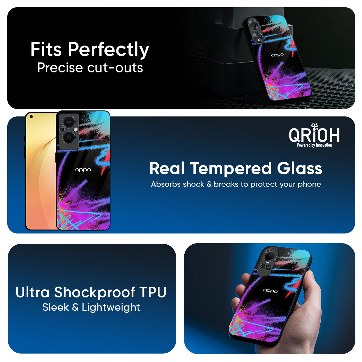 Brushy Color Glass Case for Oppo K13 Turbo Pro 5G
