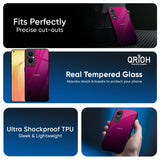 Purple Ombre Pattern Glass Case for Oppo Reno13 5G