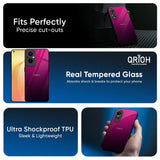 Purple Ombre Pattern Glass Case for Oppo A6 Pro 5G