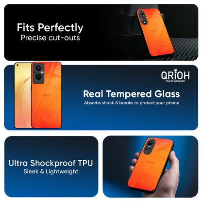 Tangy Orange Glass Case for Oppo Reno14 5G