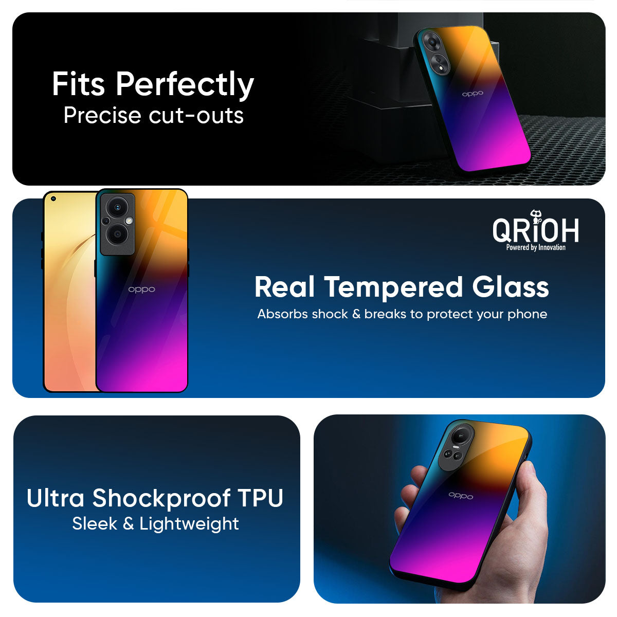 Prism Color Glass Case for Oppo K13 Turbo Pro 5G