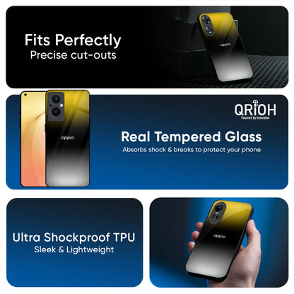 Yellow Shadow Glass Case for Oppo K13 Turbo Pro 5G