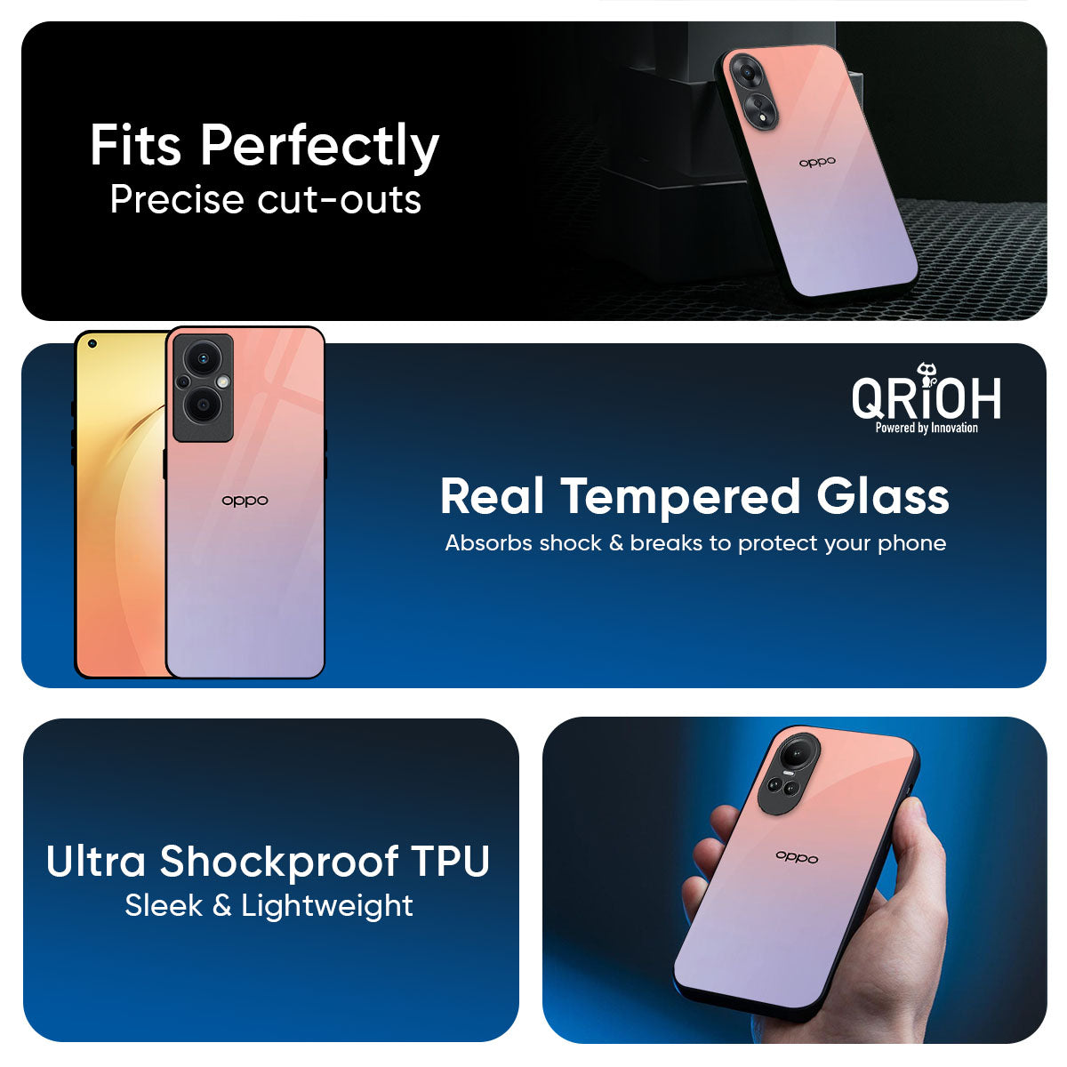 Dawn Gradient Glass Case for Oppo K13 Turbo Pro 5G