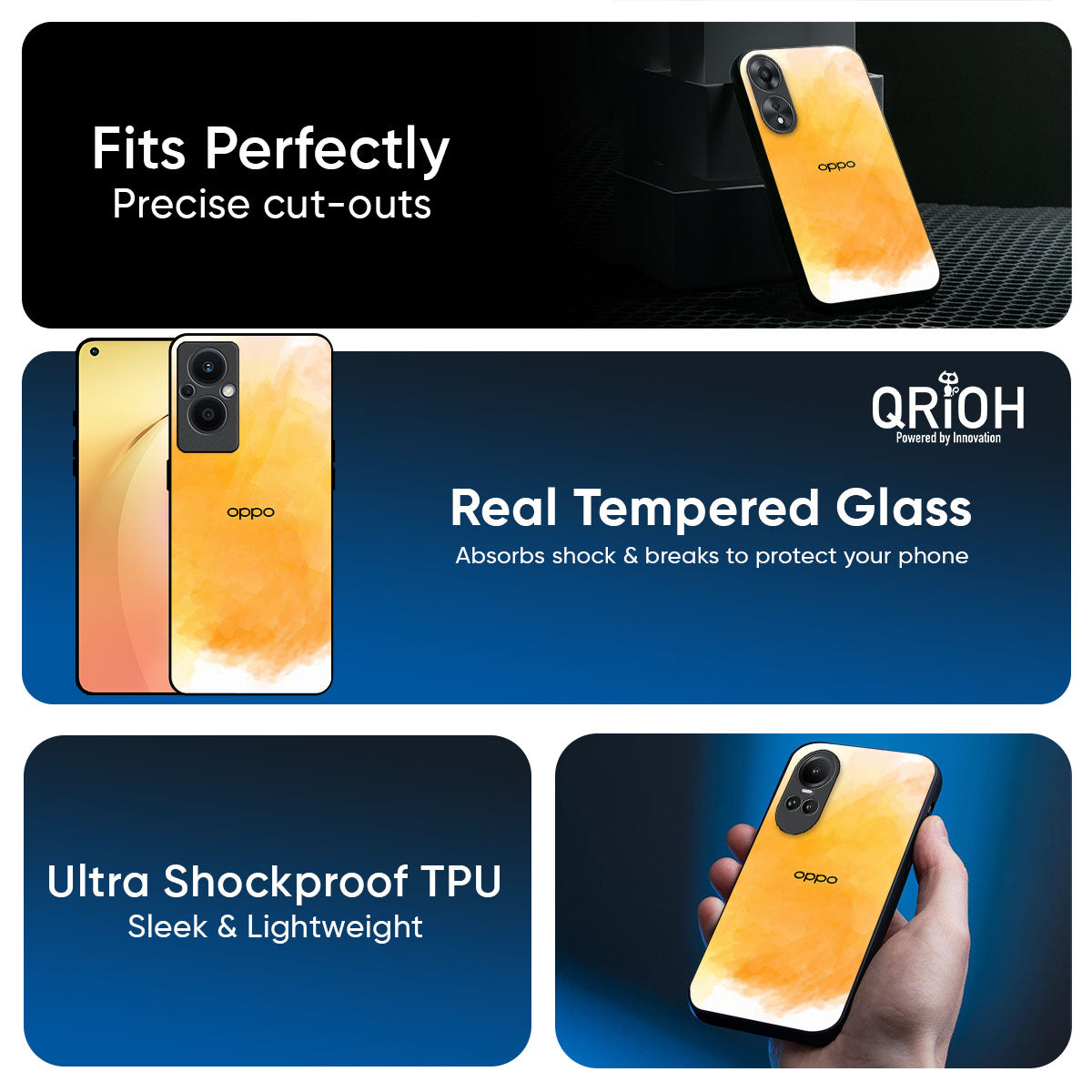 Rustic Orange Glass Case for Oppo K13 Turbo Pro 5G