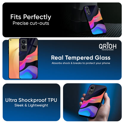Colorful Fluid Glass Case for Oppo K13 Turbo Pro 5G