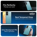 Arctic Blue Glass Case For Oppo Find x8 Pro
