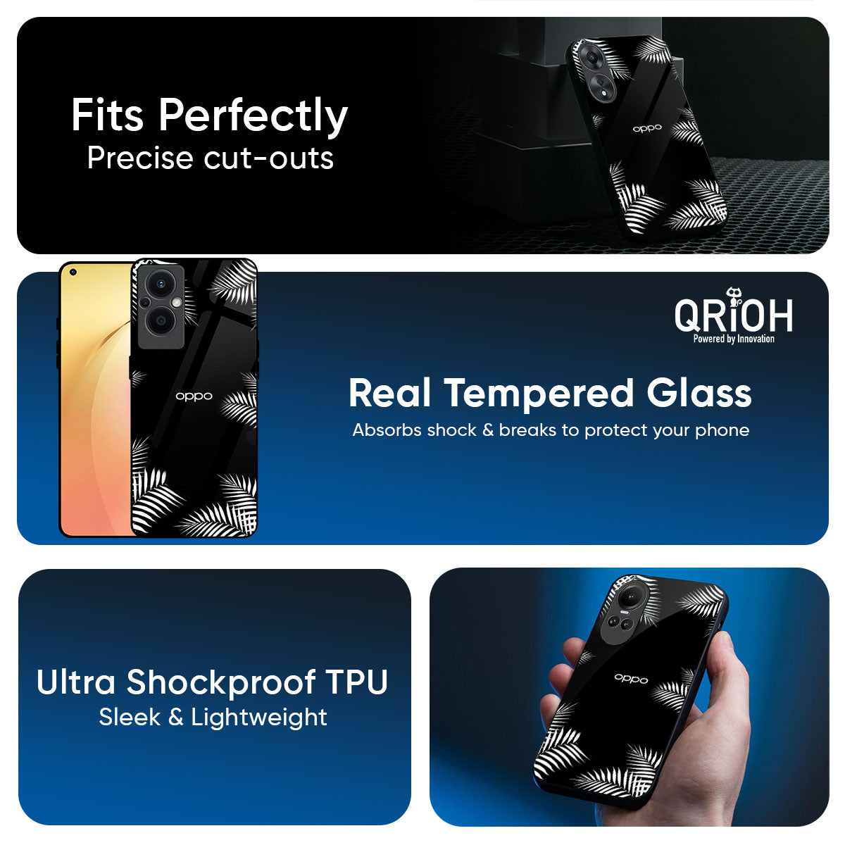 Zealand Fern Design Glass Case For Oppo K13 Turbo Pro 5G