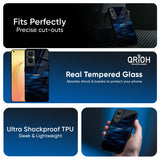 Blue Rough Abstract Glass Case for Oppo F31 5G