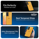 Fluorescent Yellow Glass case for Oppo Reno13 5G