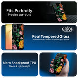 Flowers & Butterfly Glass Case for OPPO K14x 5G
