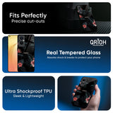 Tropical Art Flower Glass Case for Oppo F31 Pro Plus 5G