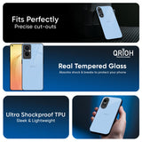 Pastel Sky Blue Glass Case for Oppo A6 Pro 5G