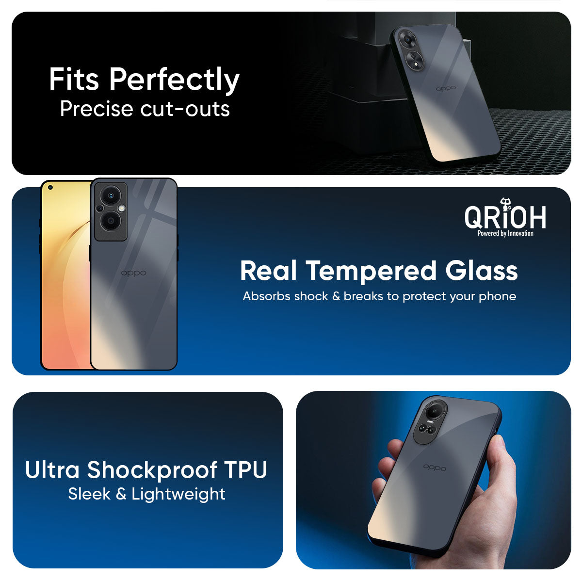 Metallic Gradient Glass Case for Oppo K13 Turbo Pro 5G