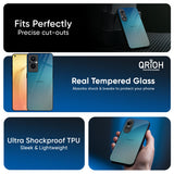 Sea Theme Gradient Glass Case for Oppo Find x8 Pro