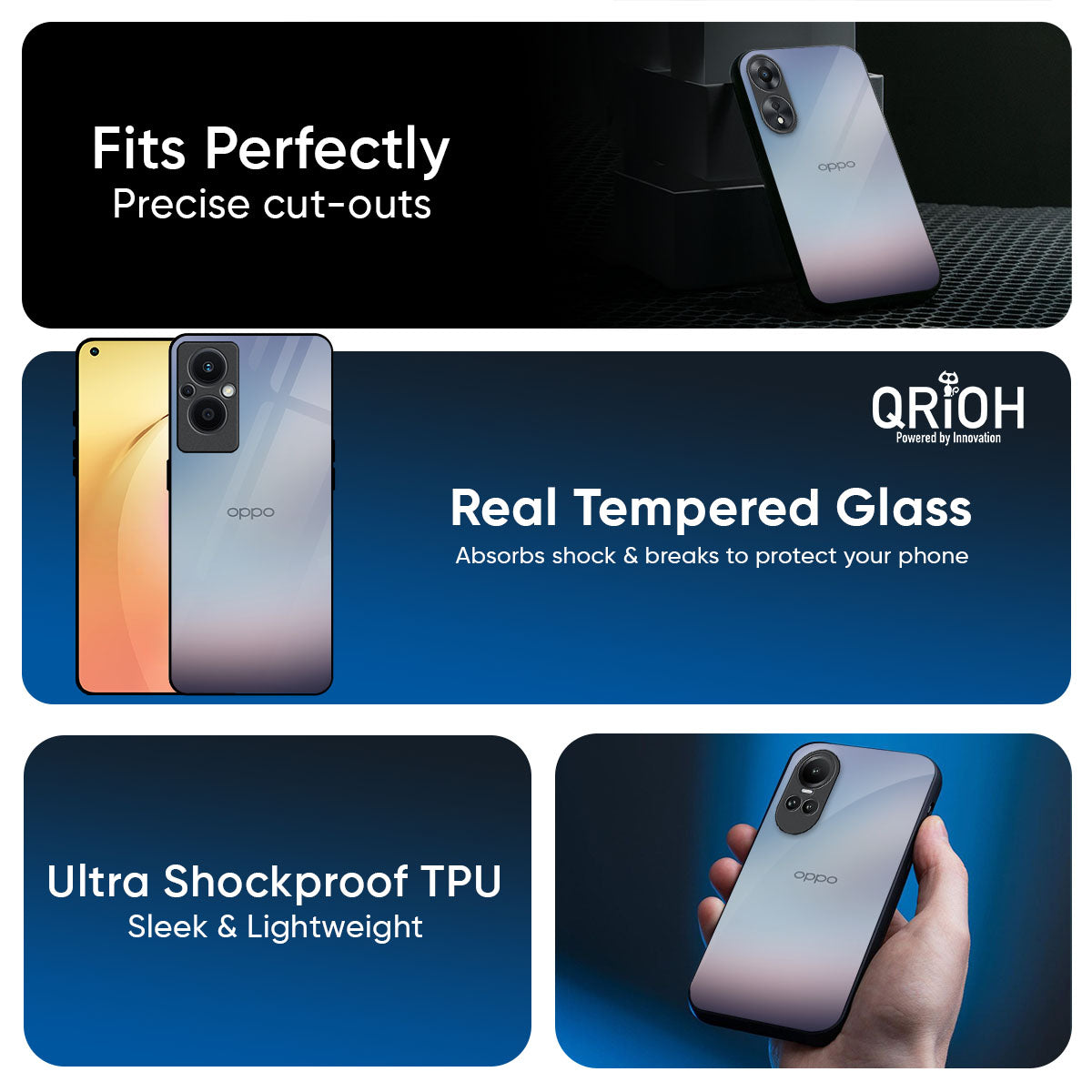 Light Sky Texture Glass Case for Oppo K13 Turbo Pro 5G